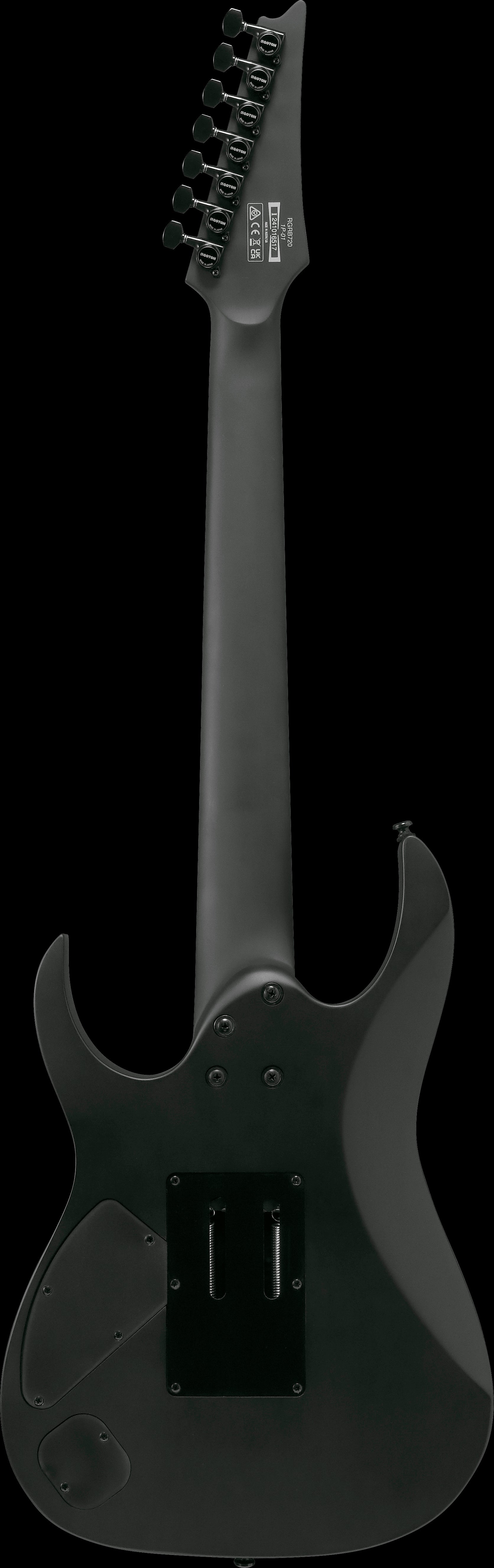 Ibanez Electric Guitar - RG Iron Label 7str Electric Guitar - Black - RGRB720BKF