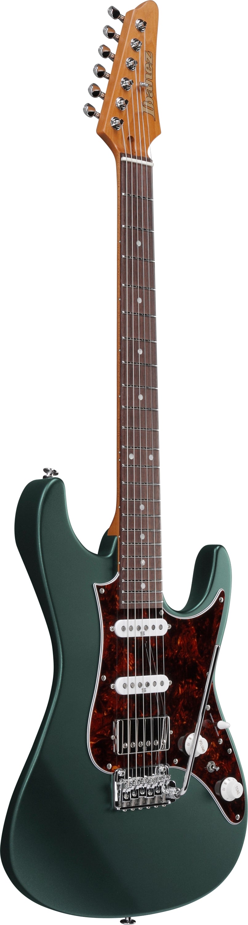 Ibanez Electric Guitar - AZ Prestige 6str Electric Guitar w/Case - Ivy Green Metallic Flat - AZ2204NVGF