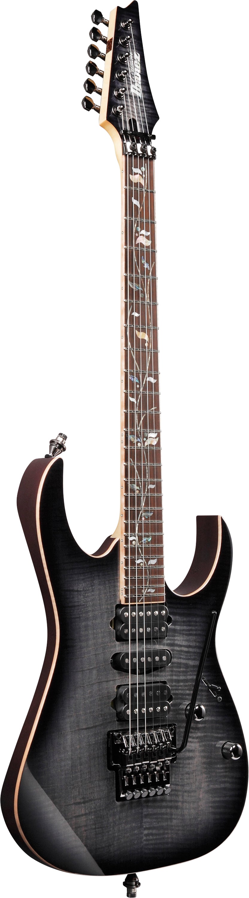 Ibanez Electric Guitar - RG j.custom 6str Electric Guitar w/Case - Black Rutile - RG8570BRE