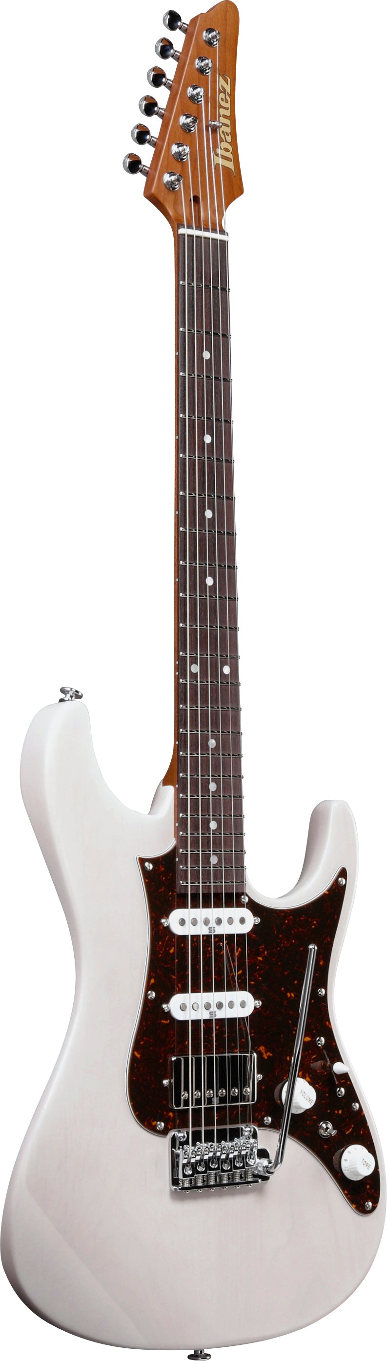 Ibanez Electric Guitar - AZ Prestige 6str Electric Guitar w/Case - Antique White Blonde - AZ2204NAWD
