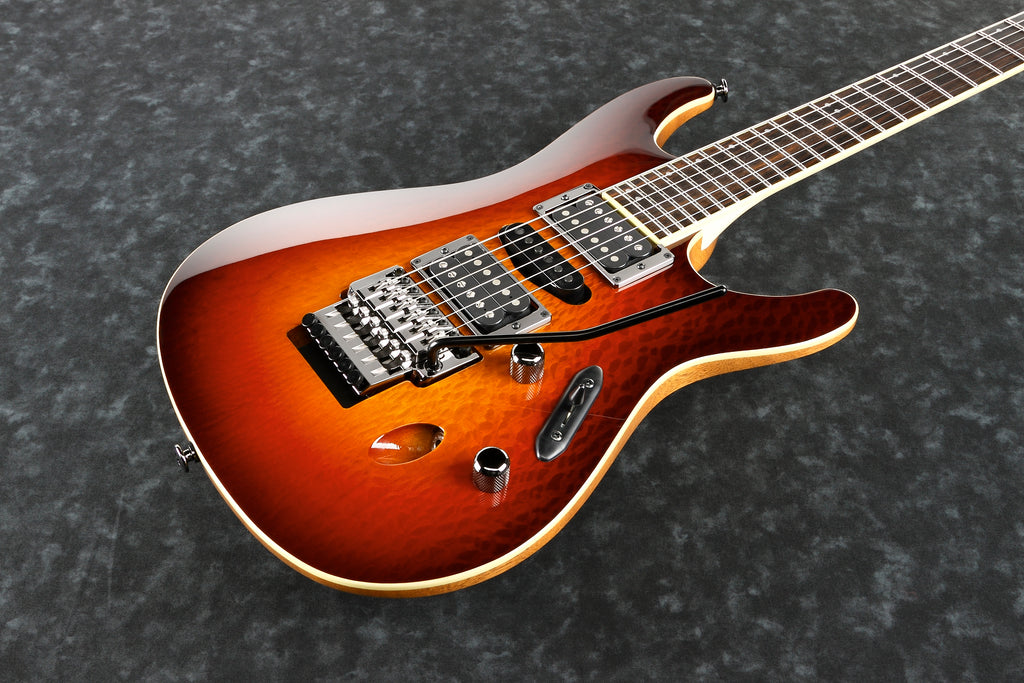 Ibanez Electric Guitar - S Prestige 6str Electric Guitar w/Case - Sunset Burst - S6570SKSTB