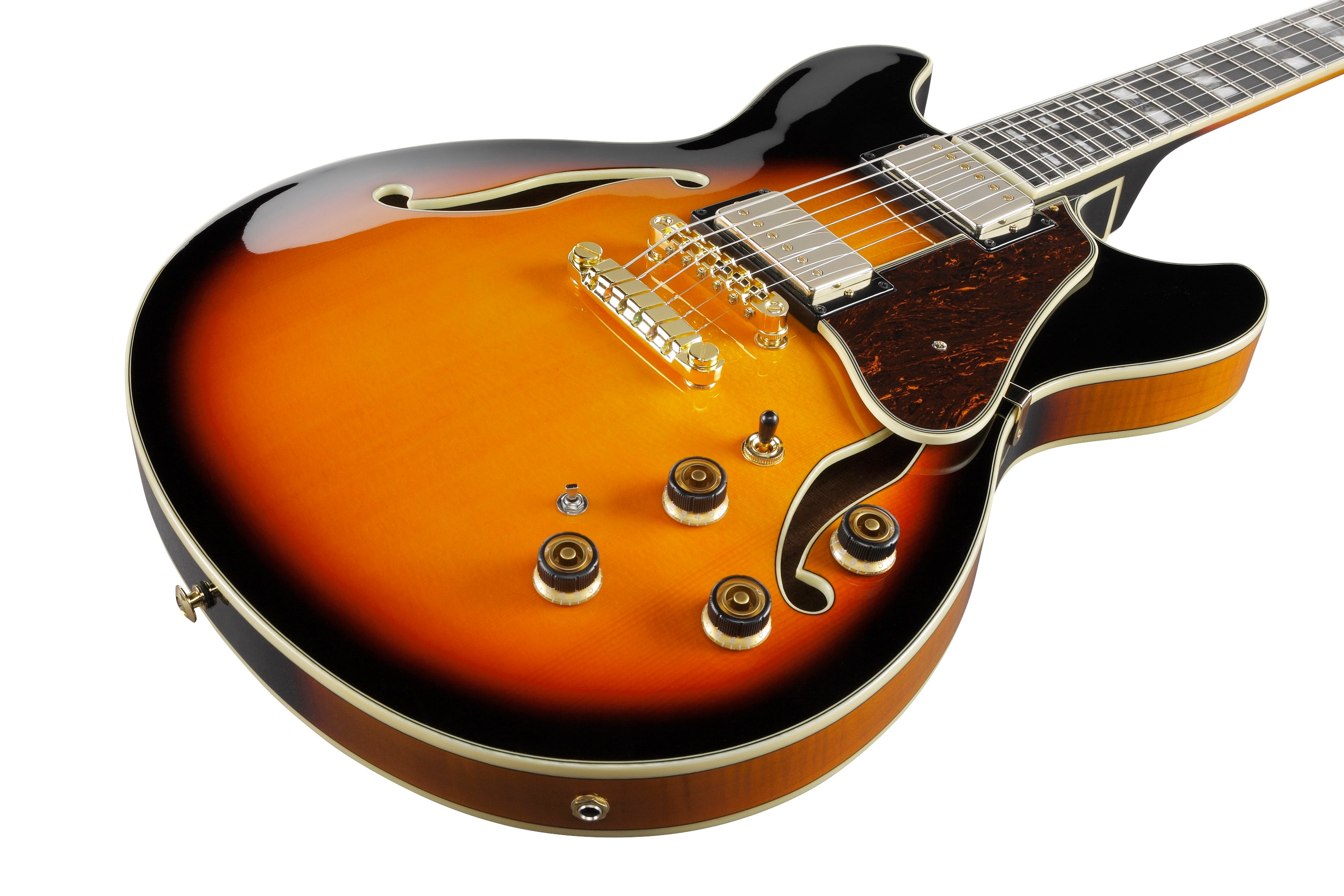 Ibanez Electric Guitar - AS Artstar Semi-hollow Electric Guitar - Brown Sunburst - AS113BS