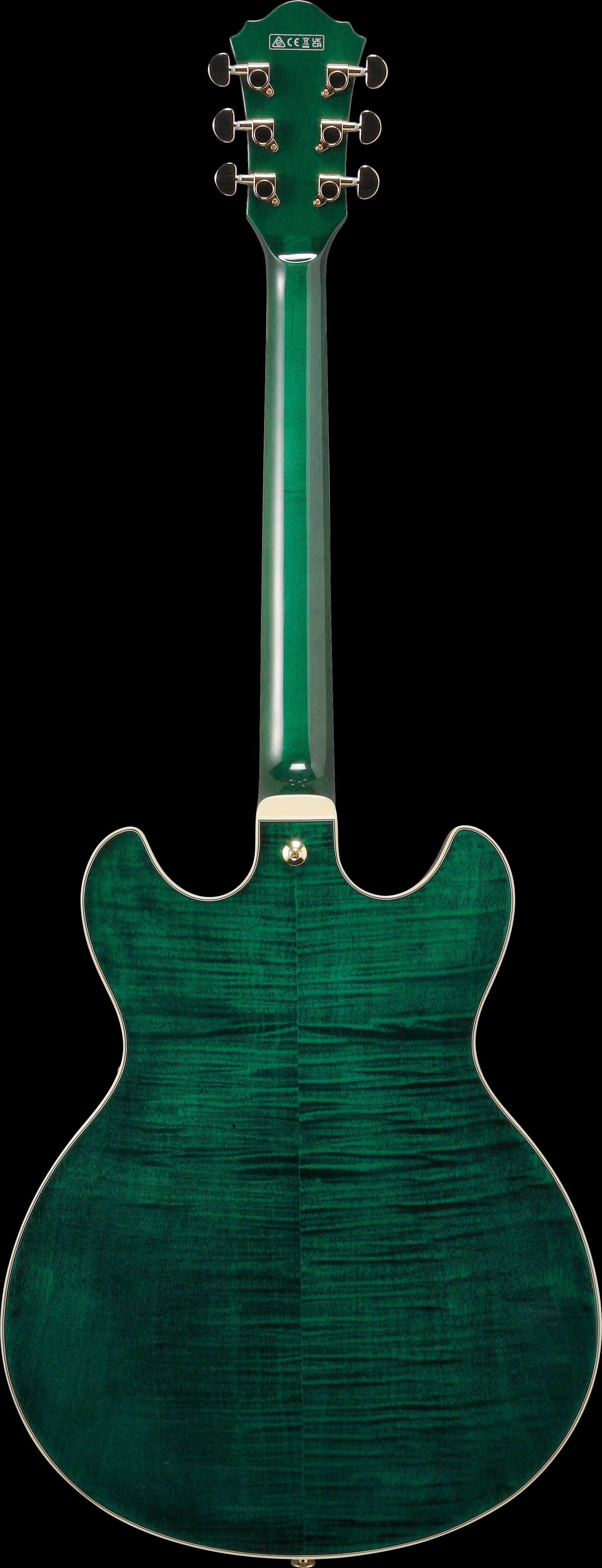 Ibanez Electric Guitar - AS Artcore Expressionist 6str Electric Guitar - Transparent Moss Green - AS93FMTMG