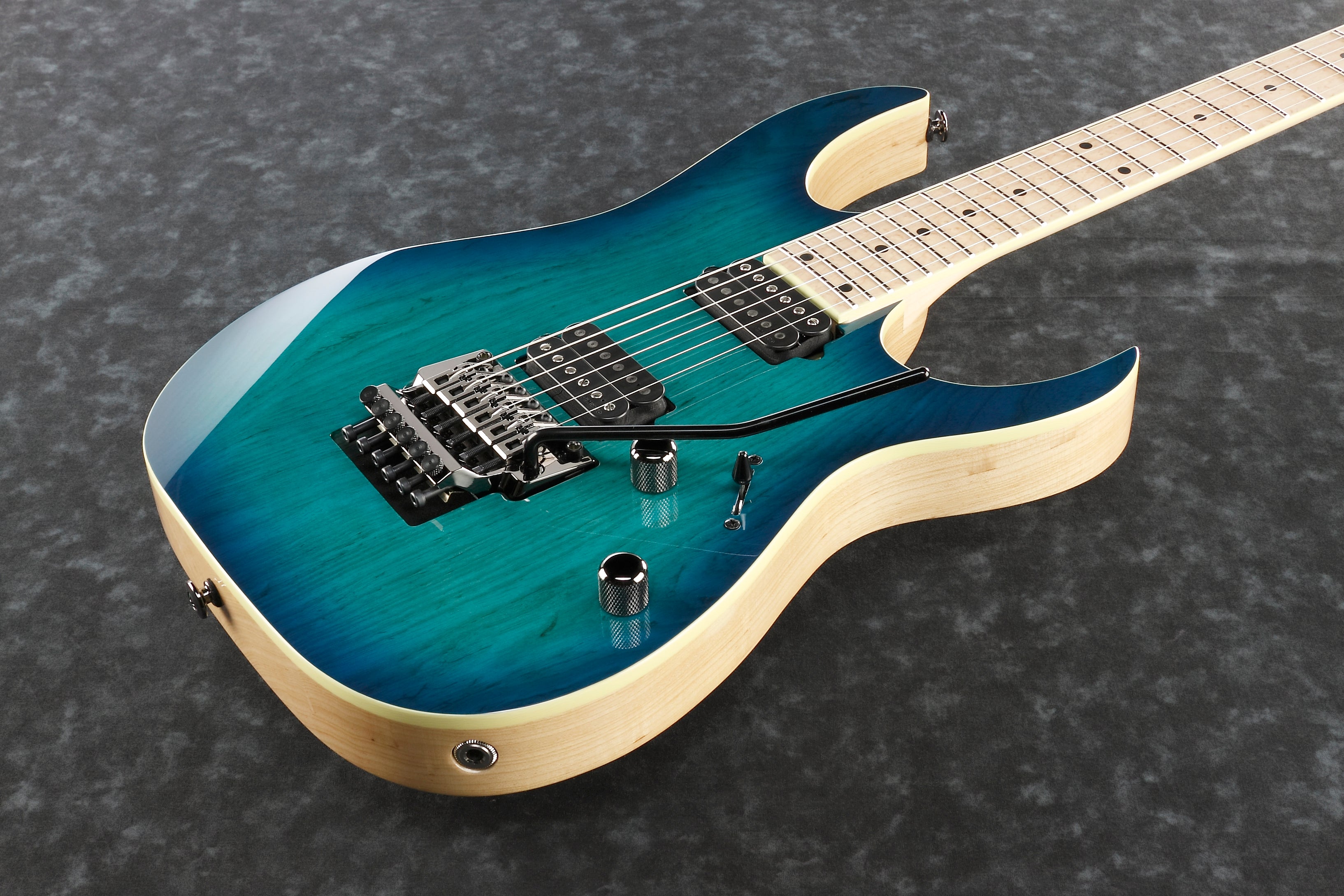 Ibanez Electric Guitar - RG Prestige 6str Electric Guitar w/Case - Nebula Green Burst - RG652AHMNGB