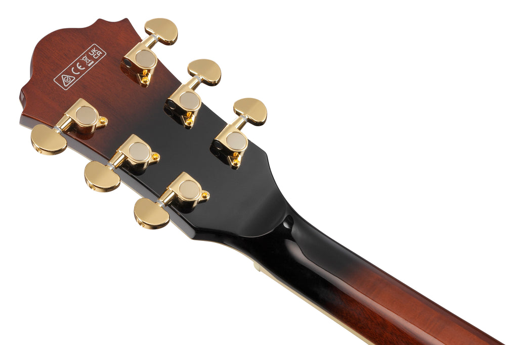Ibanez Electric Guitar - AS Artcore Expressionist 6str Electric Guitar - Dark Brown Sunburst - AS93QMSPDBS