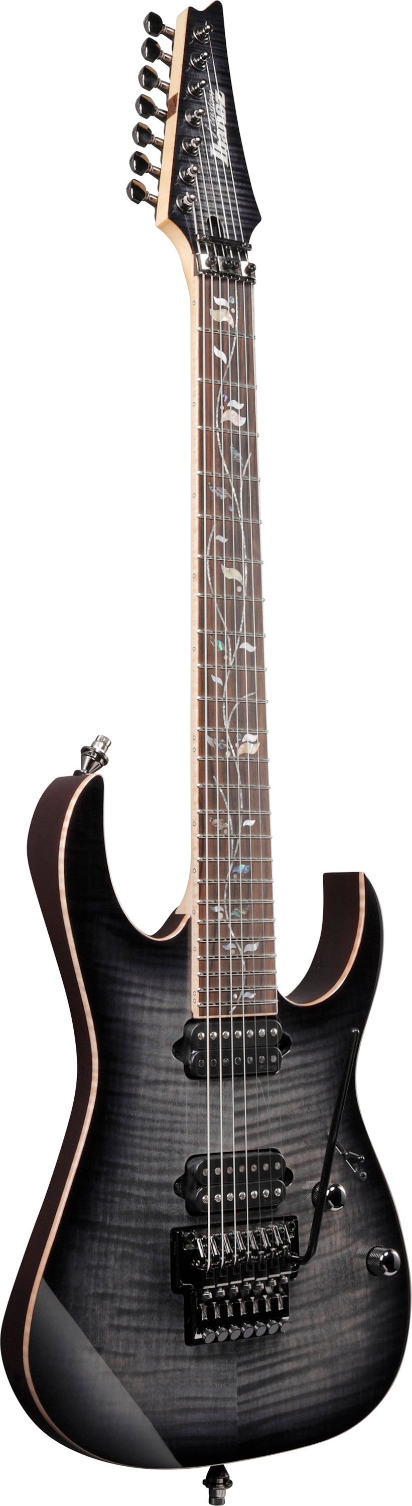 Ibanez Electric Guitar - RG j.custom 7str Electric Guitar w/Case - Black Rutile - RG8527BRE