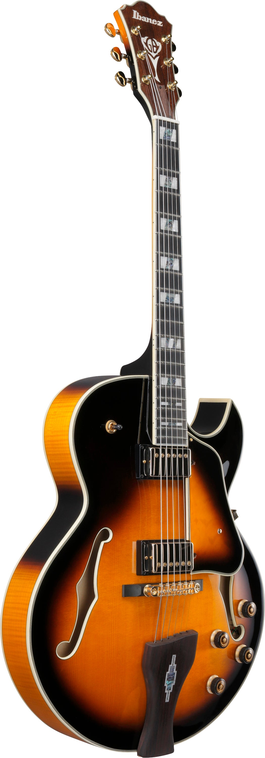Ibanez Electric Guitar - George Benson Signature  6str Electric Guitar w/Case - Vintage Yellow Sunburst - LGB30VYS