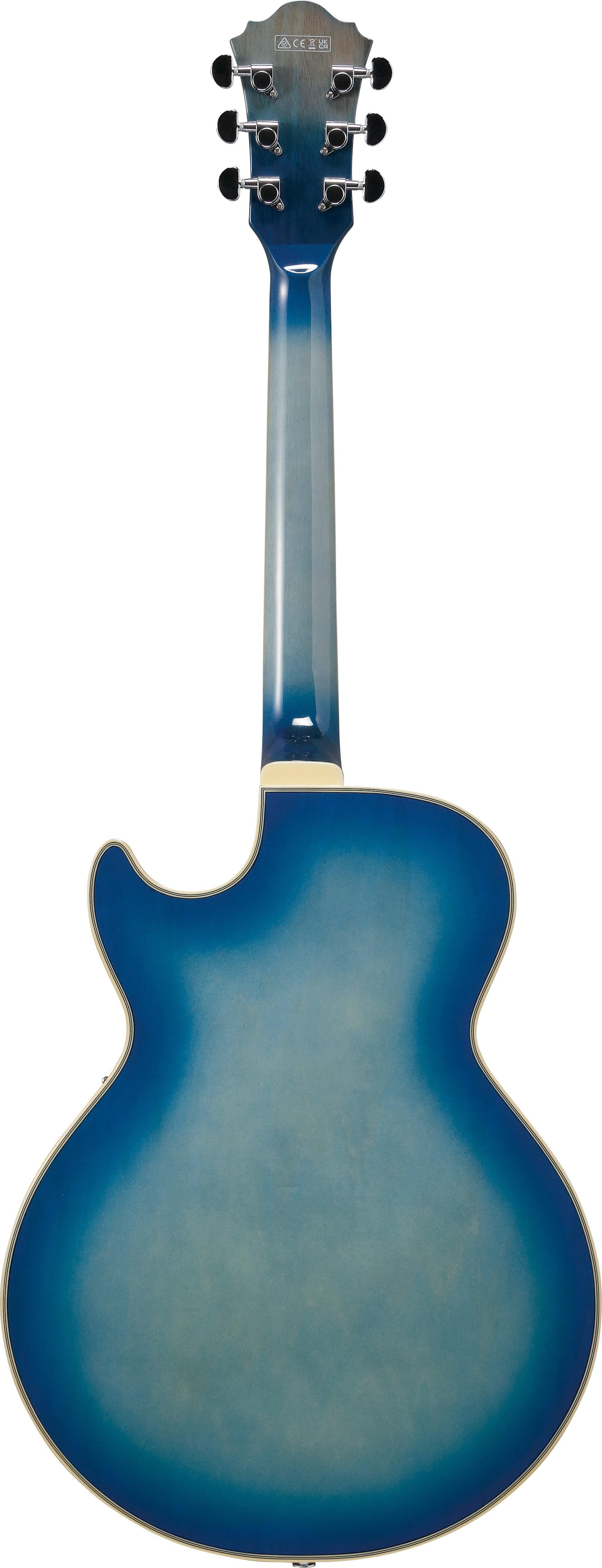 Ibanez Electric Guitar - George Benson Signature 6str Hollow Body Electric Guitar - Jet Blue Burst - GB10EMJBB