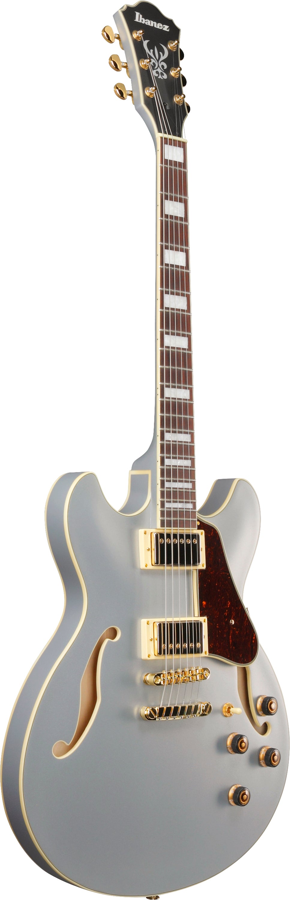 Ibanez Electric Guitar - AS Artcore 6str Electric Guitar  - Moonstone Silver Flat - AS73GMSF