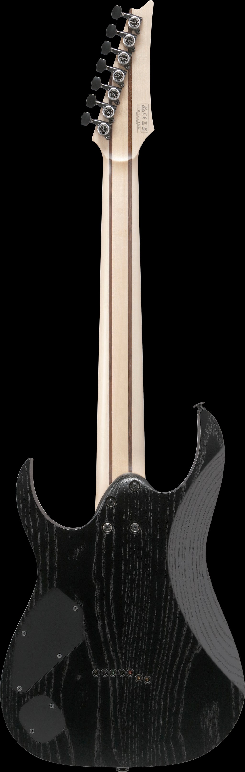 Ibanez Electric Guitar - RG Prestige 7str Electric Guitar w/Case - Weathered Black - RGR752AHBFWK