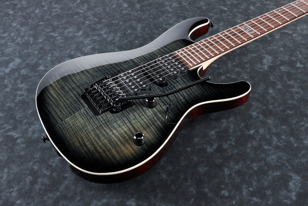 Ibanez Electric Guitar - Kiko Loureiro Signature 6str Electric Guitar w/Bag - Transparent Gray Burst - KIKO10BPTGB