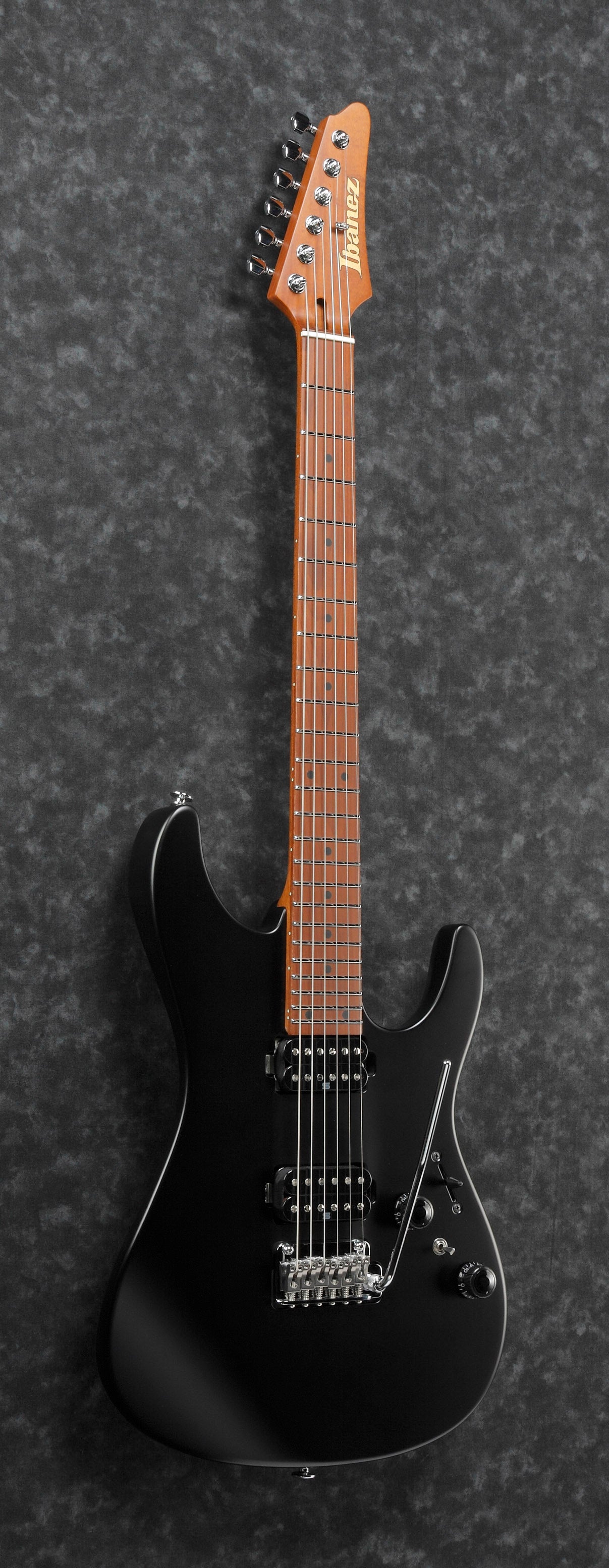 Ibanez Electric Guitar - AZ Prestige 6str Electric Guitar w/Case - Black Flat - AZ2402BKF