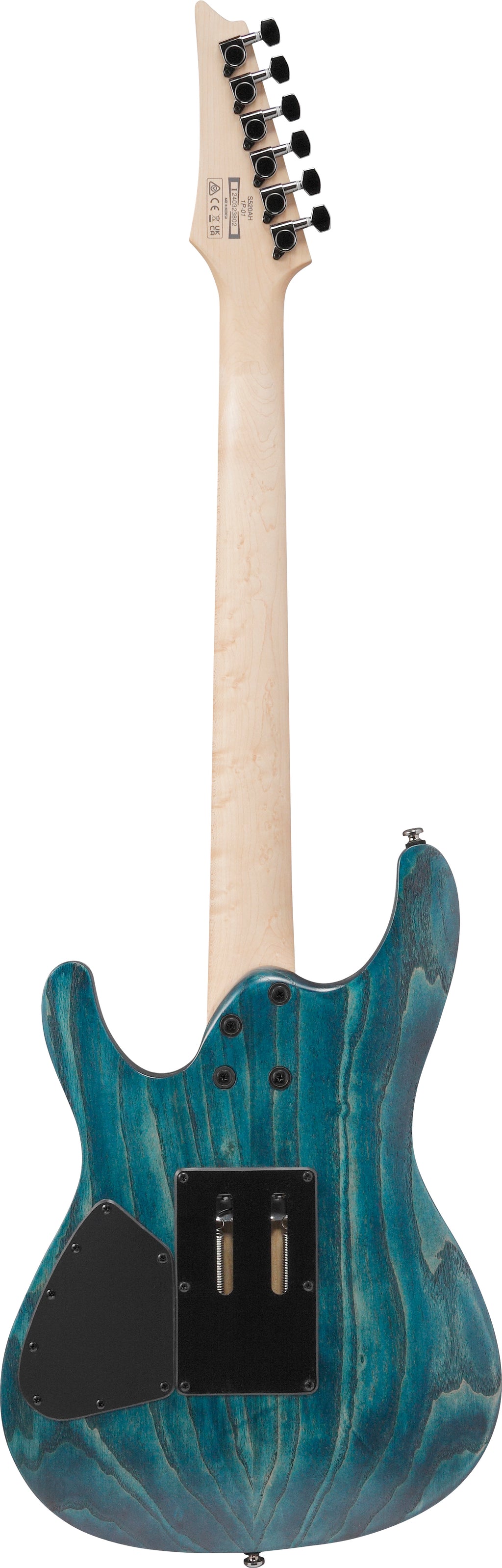 Ibanez Electric Guitar - S Standard 6str Electric Guitar  - Cosmic Blue Stained Flat - S520AHOBF