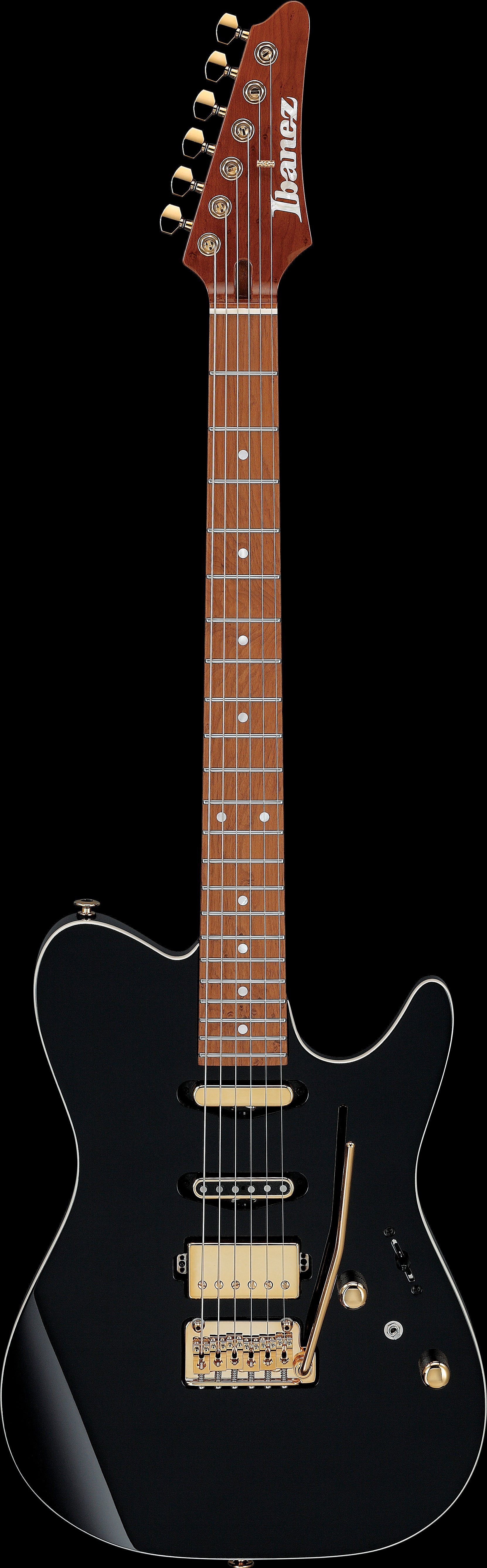 Ibanez Electric Guitar - Lari Basilio Signature 6str Electric Guitar w/Case - Black - LB1BK