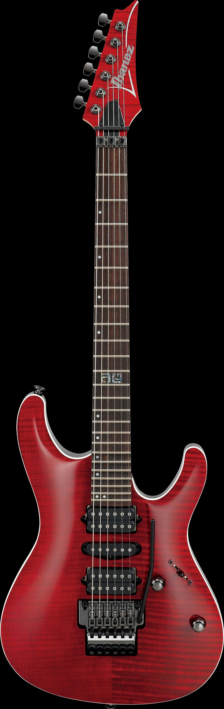 Ibanez Electric Guitar - Kiko Loureiro Signature 6str Electric Guitar w/Case - Transparent Ruby Red - KIKO100TRR