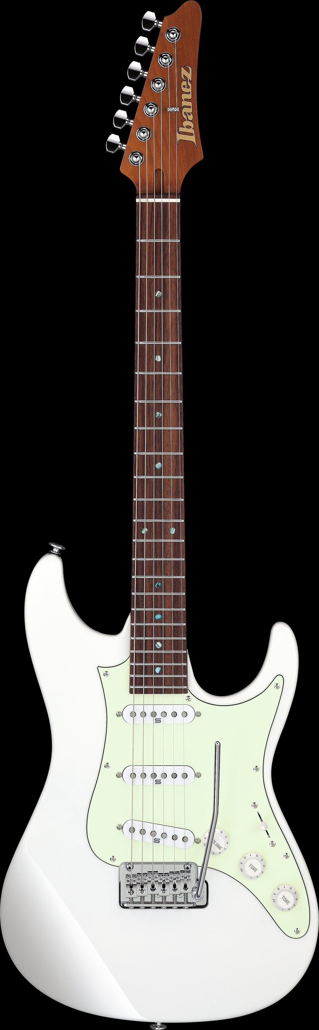Ibanez Electric Guitar - Luca Mantovanelli Signature 6str Electric Guitar w/Case - Luna White - LM1LWH