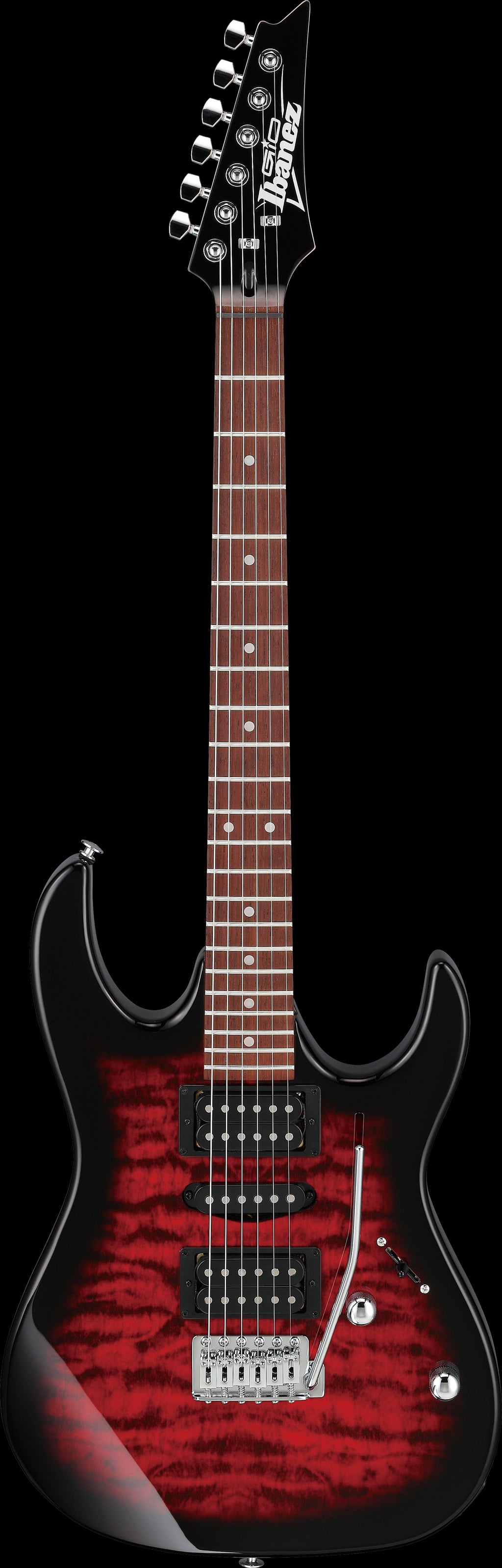 Ibanez Electric Guitar - GIO RX 6str Electric Guitar - Transparent Red Burst - GRX70QATRB