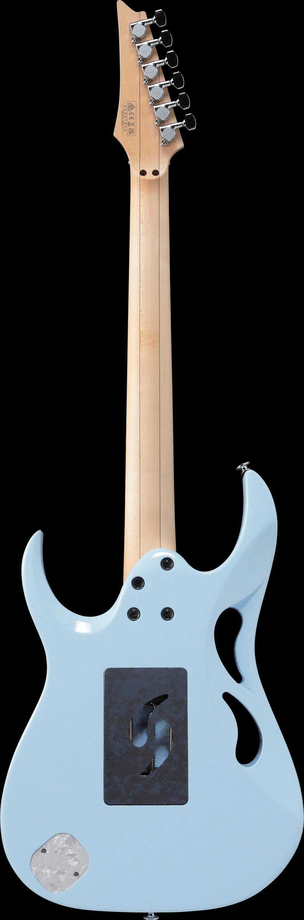 Ibanez Electric Guitar - Steve Vai Signature 6str Electric Guitar w/Case - Blue Powder - PIA3761CBLP