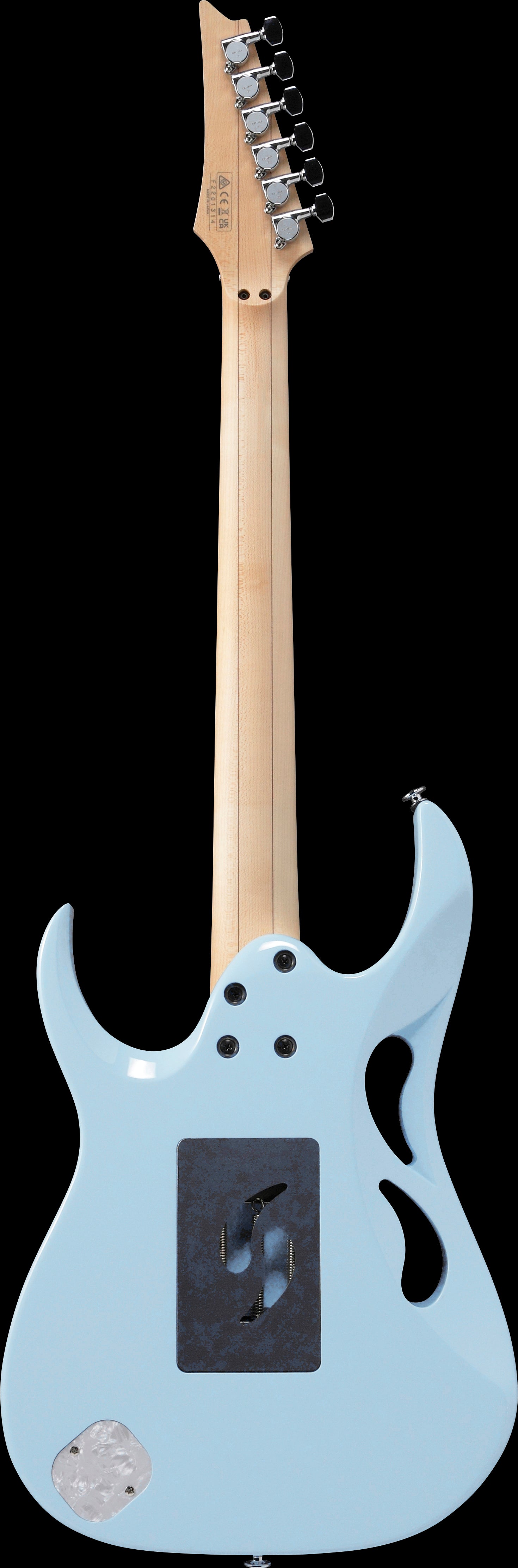 Ibanez Electric Guitar - Steve Vai Signature 6str Electric Guitar w/Case - Blue Powder - PIA3761CBLP