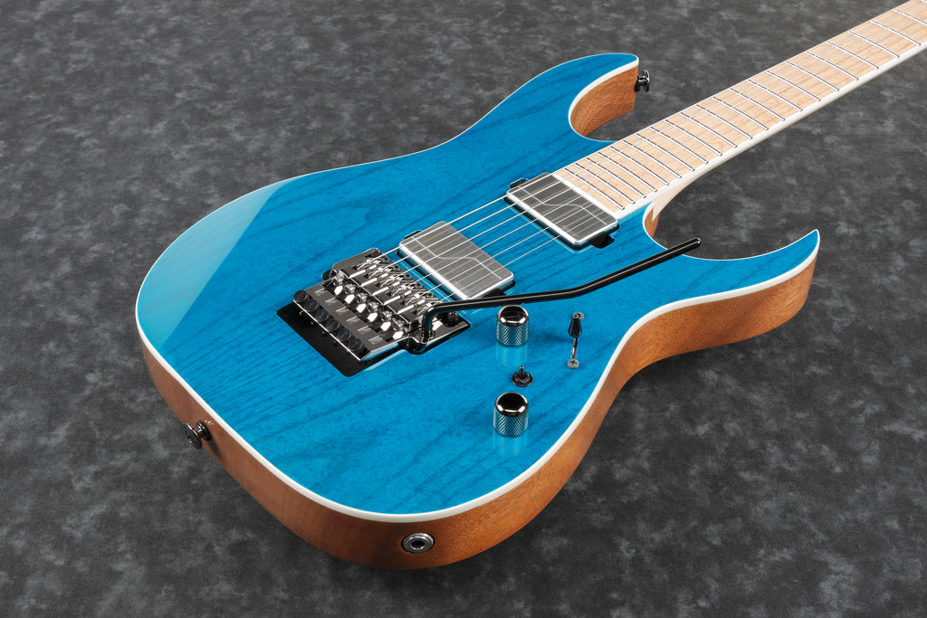 Ibanez Electric Guitar - RG Prestige 6str Electric Guitar w/Case - Frozen Ocean - RG5120MFCN