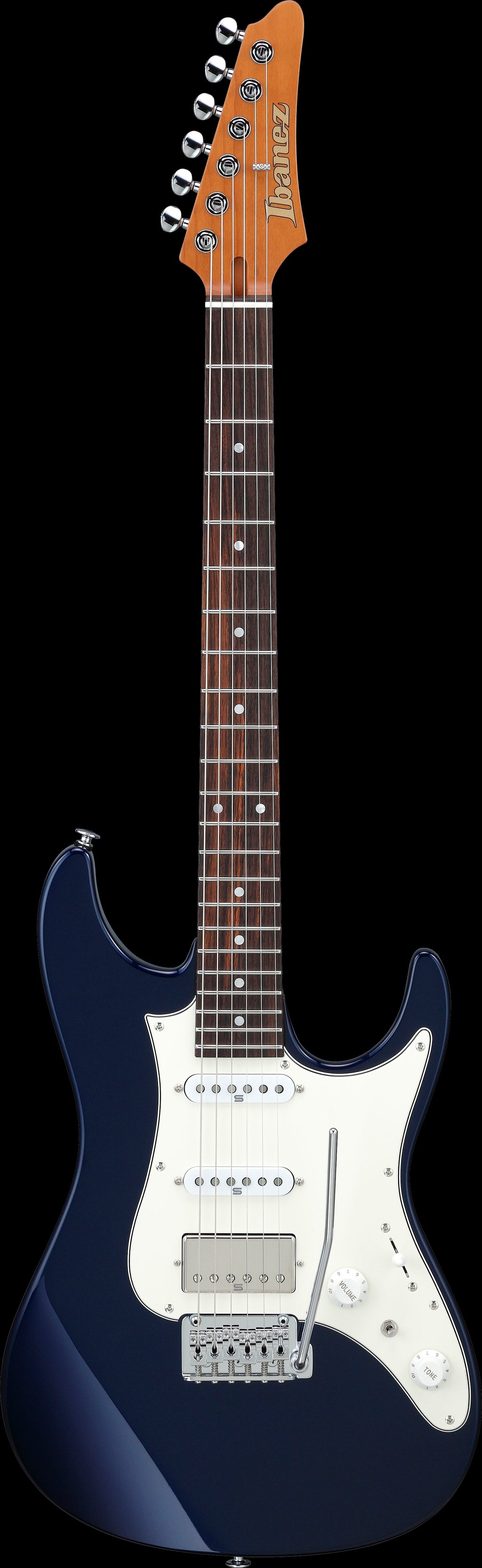 Ibanez Electric Guitar - AZ Prestige 6str Electric Guitar w/Case - Dark Tide Blue - AZ2204NWDTB