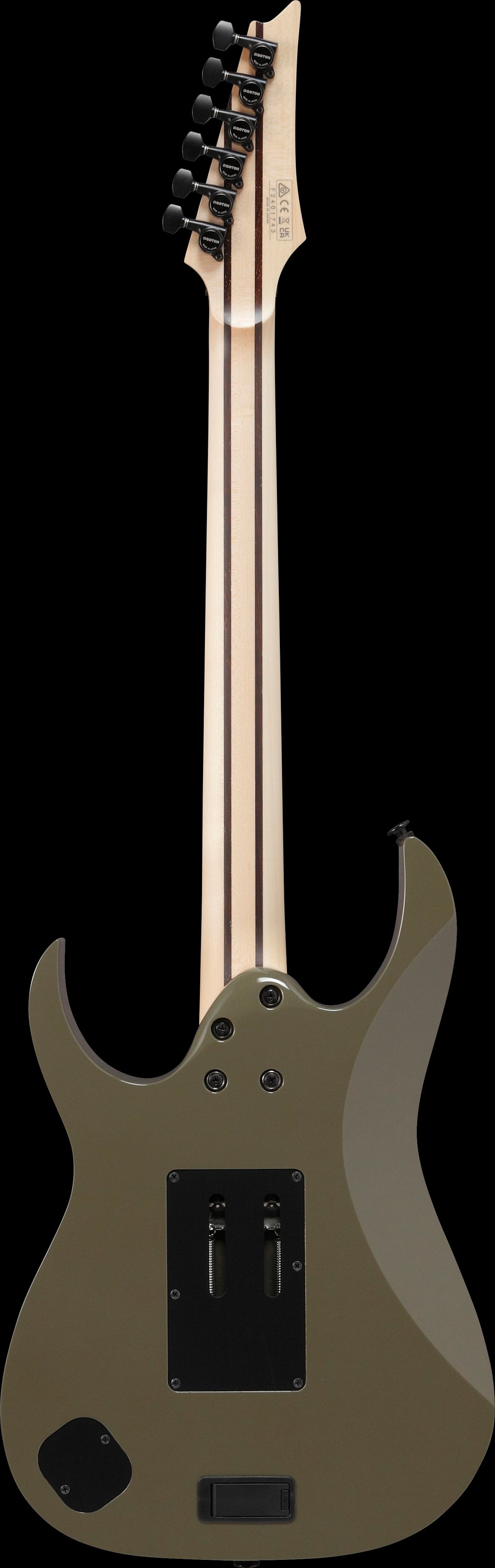 Ibanez Electric Guitar - RG Prestige 6str Electric Guitar w/Case - Khaki Metallic - RGR5130KM