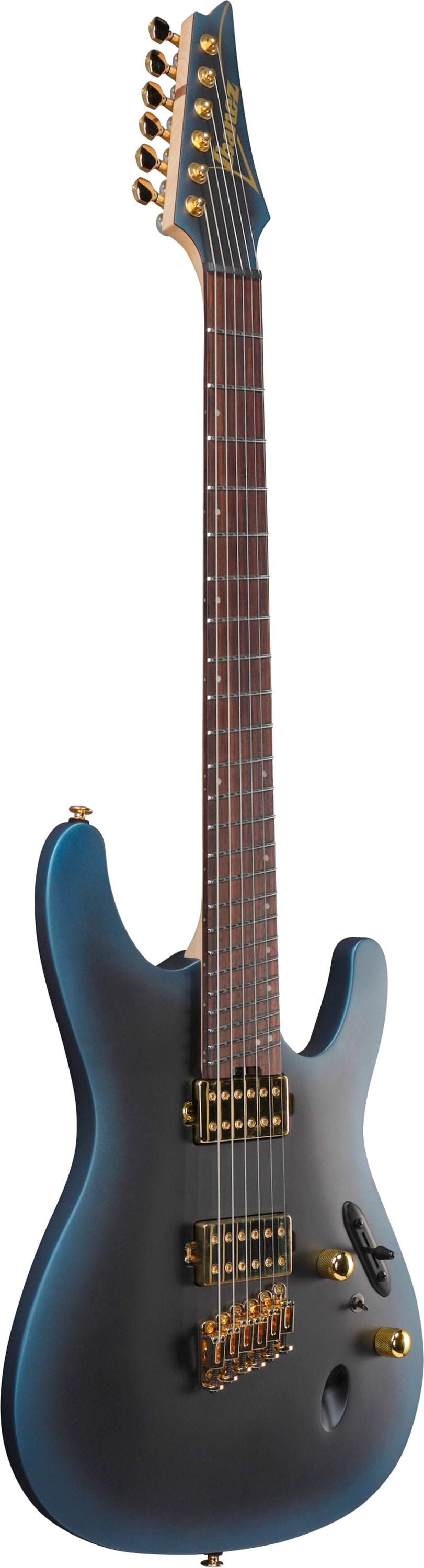 Ibanez Electric Guitar - S Axe Design Lab Multi-scale 6str Electric Guitar - Midnight Arctic Ocean Matte - SML721MAM