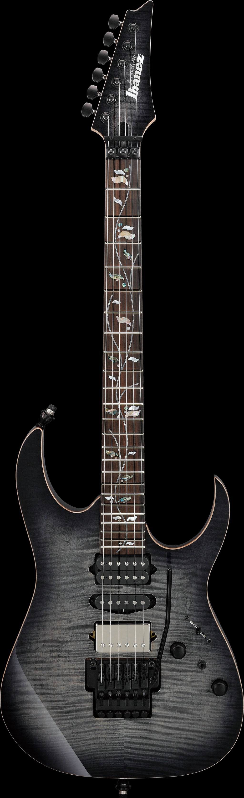 Ibanez Electric Guitar - RG j.custom Axe Desing Lab 6str Electric Guitar w/Case - Black Rutile - RG8870BRE