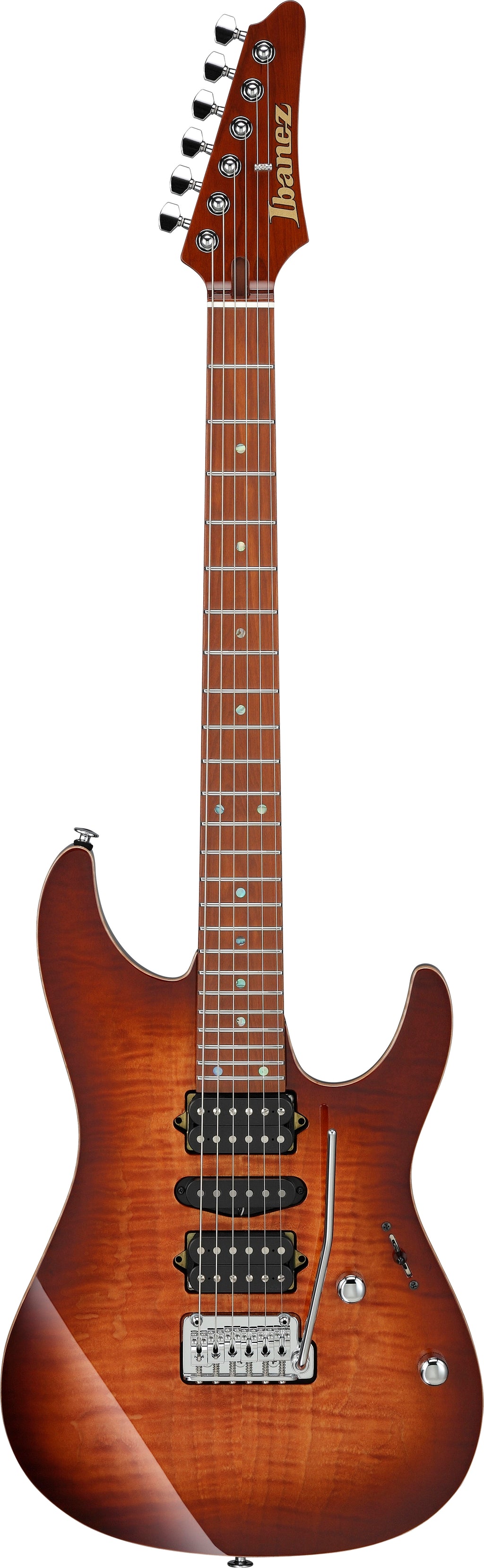 Ibanez Electric Guitar - AZ Prestige 6str Electric Guitar w/Case  - Brownish Sphalerite - AZ2407FBSR