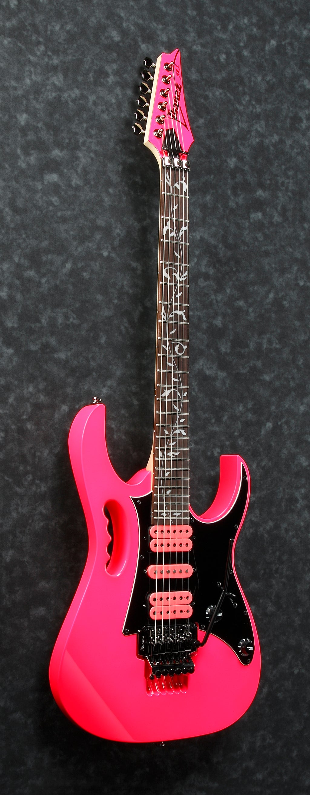 Ibanez Electric Guitar - Steve Vai Signature 6str Electric Guitar - Pink - JEMJRSPPK