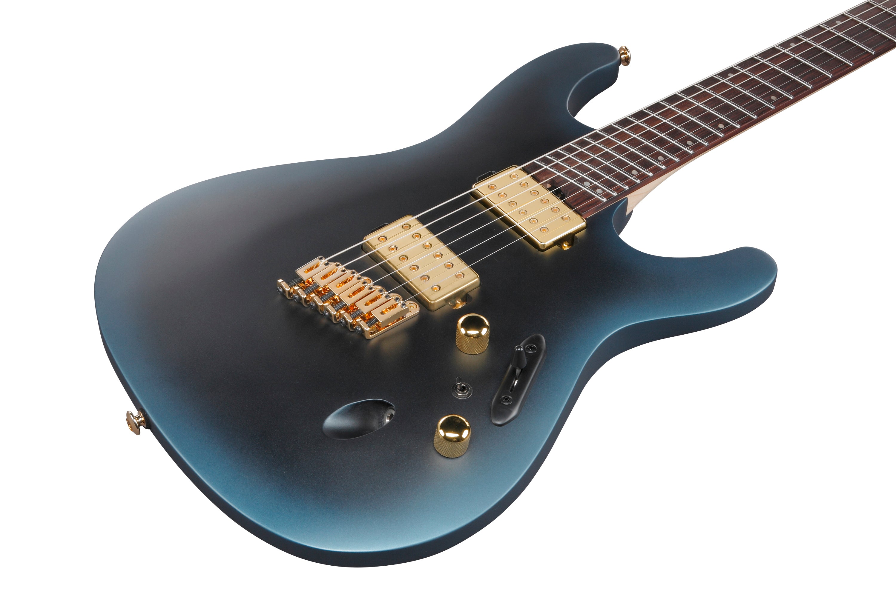 Ibanez Electric Guitar - S Axe Design Lab Multi-scale 6str Electric Guitar - Midnight Arctic Ocean Matte - SML721MAM