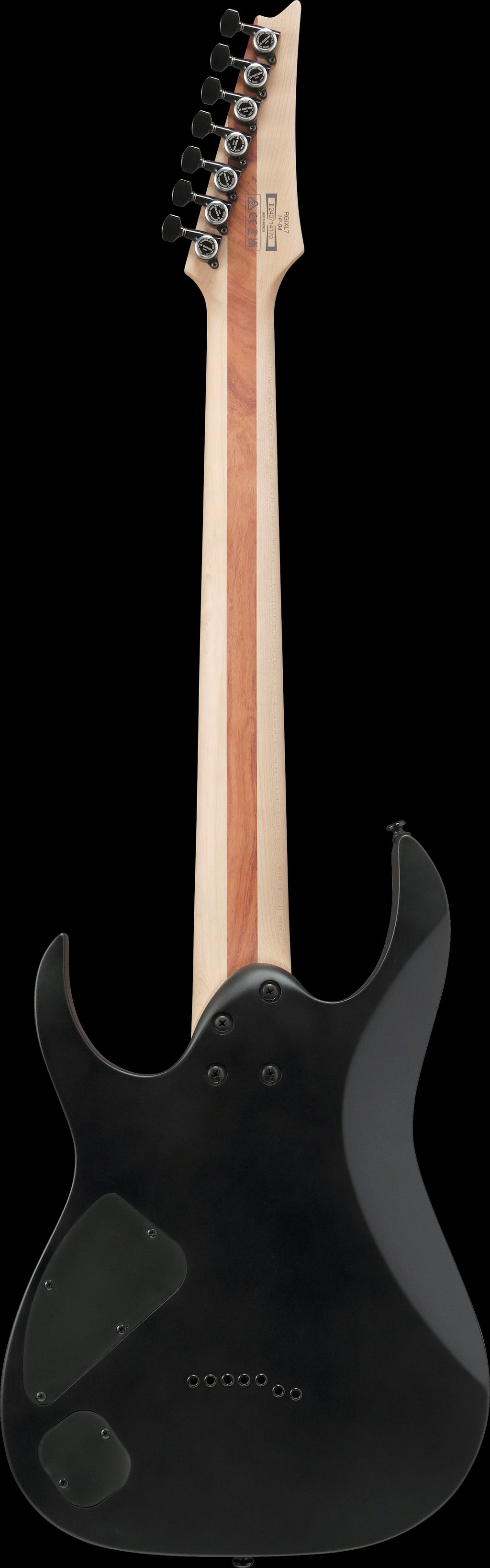 Ibanez Electric Guitar - RG Iron Label 6str Electric Guitar - Black Flat - RGIXL7BKF