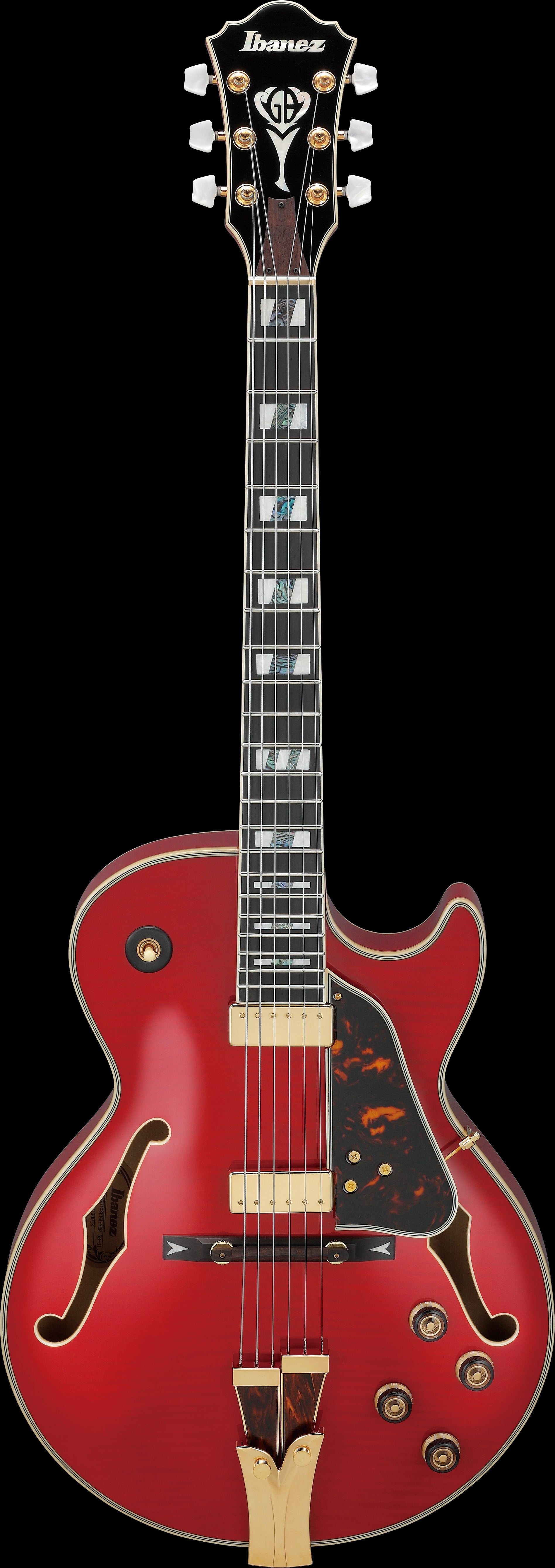 Ibanez Electric Guitar - George Benson Signature 6str Electric Guitar - Sapphire Red - GB10SEFMSRR