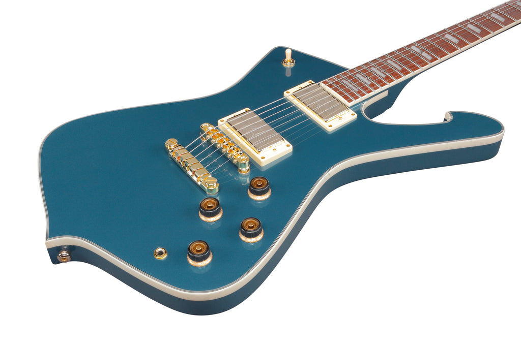 Ibanez Electric Guitar - Iceman 6str Electric Guitar w/Bag - Antique Blue Metallic - IC420ABM
