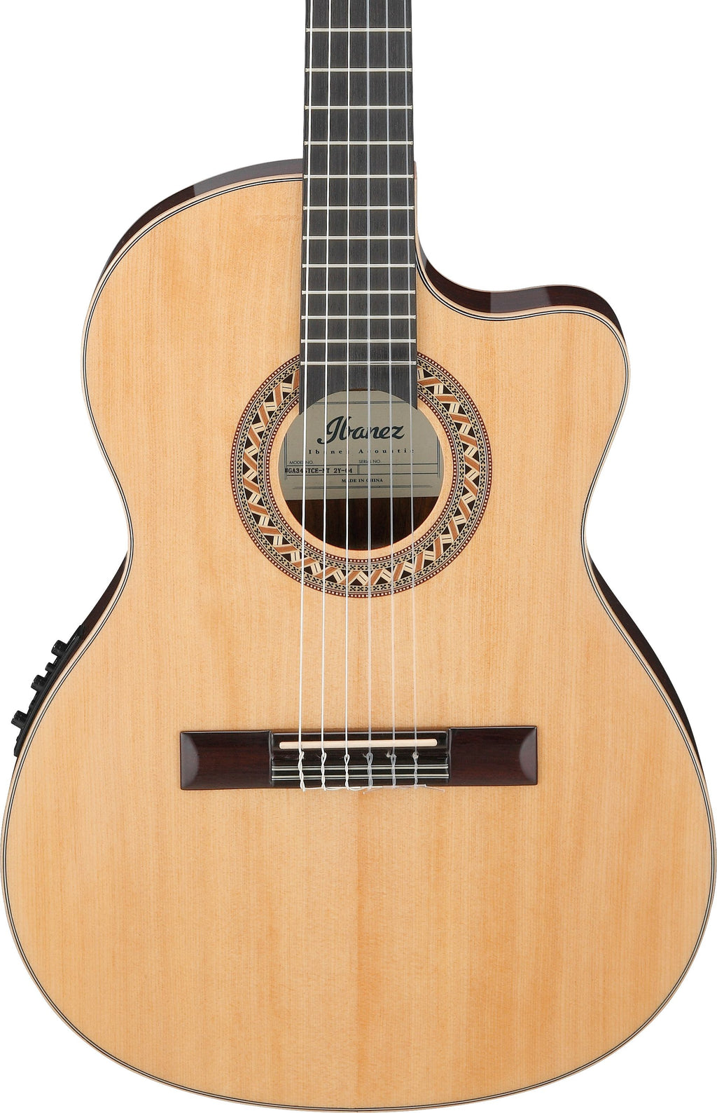 Ibanez Guitars - Thinline Cutaway Classical Guitar - GA34STCENT