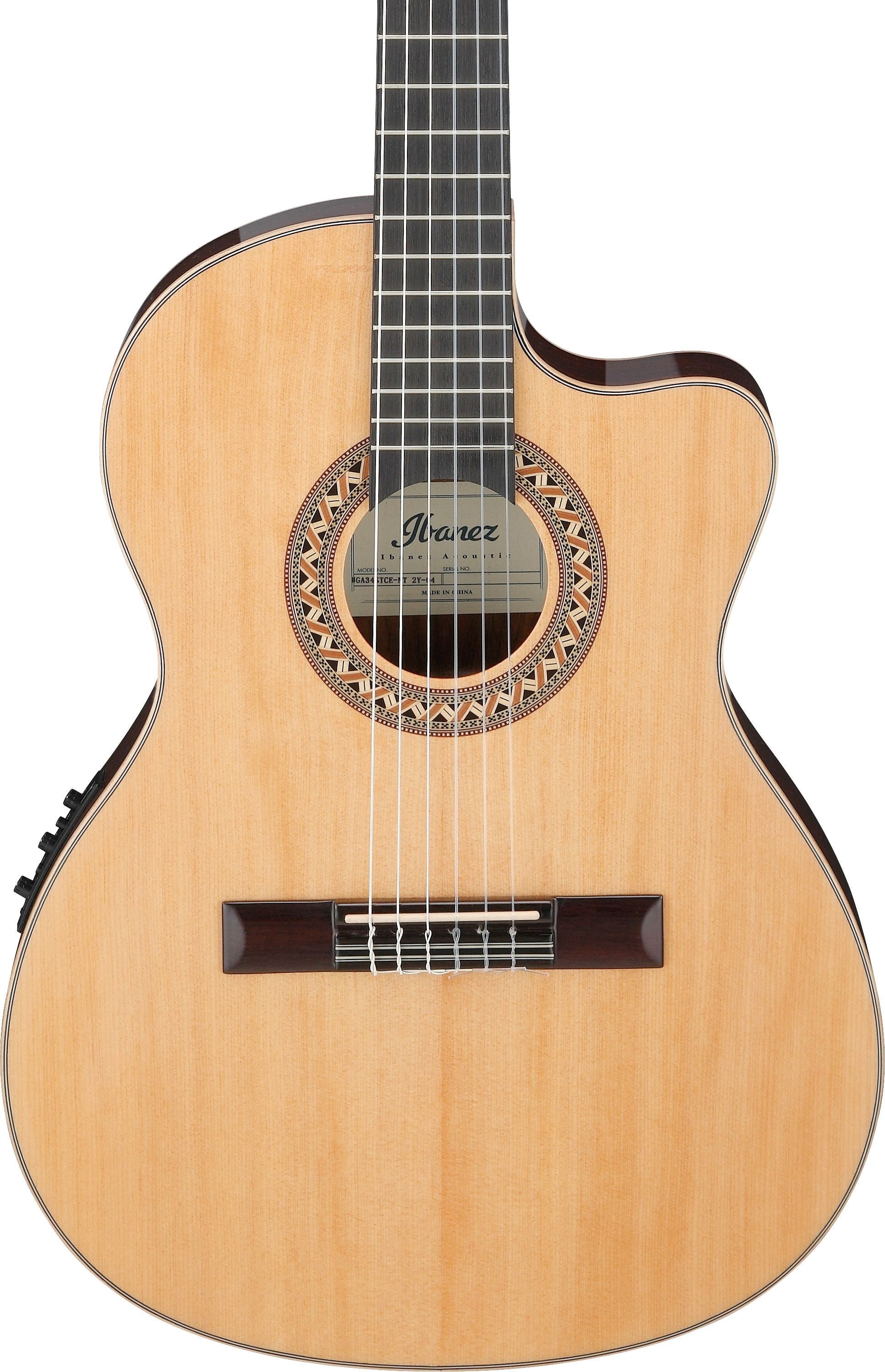 Ibanez Guitars - Thinline Cutaway Classical Guitar - GA34STCENT
