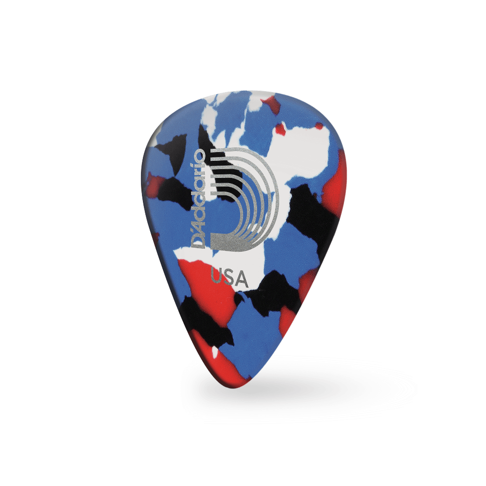 D'Addario - Classic Celluloid Guitar Picks - Multi Color - 1CMC2-10