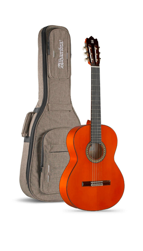 Alhambra Guitarras - 4 F Flamenco Classical Guitar with Gig Bag - 4F G