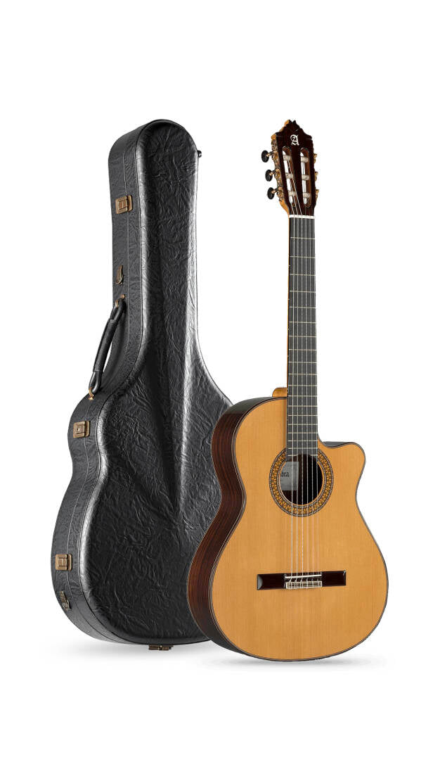 Alhambra Guitarras - 9 P CW E8 Concert Classical/Electric Guitar with Hardshell Case -  9P CW E8
