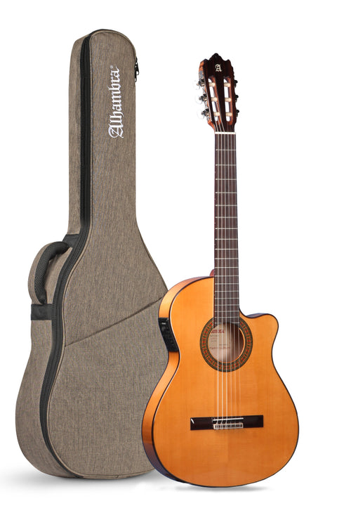 Alhambra Guitarras 3 F CT E1 Flamenco Student Classical Guitar with Gig Bag - 3F CT E1