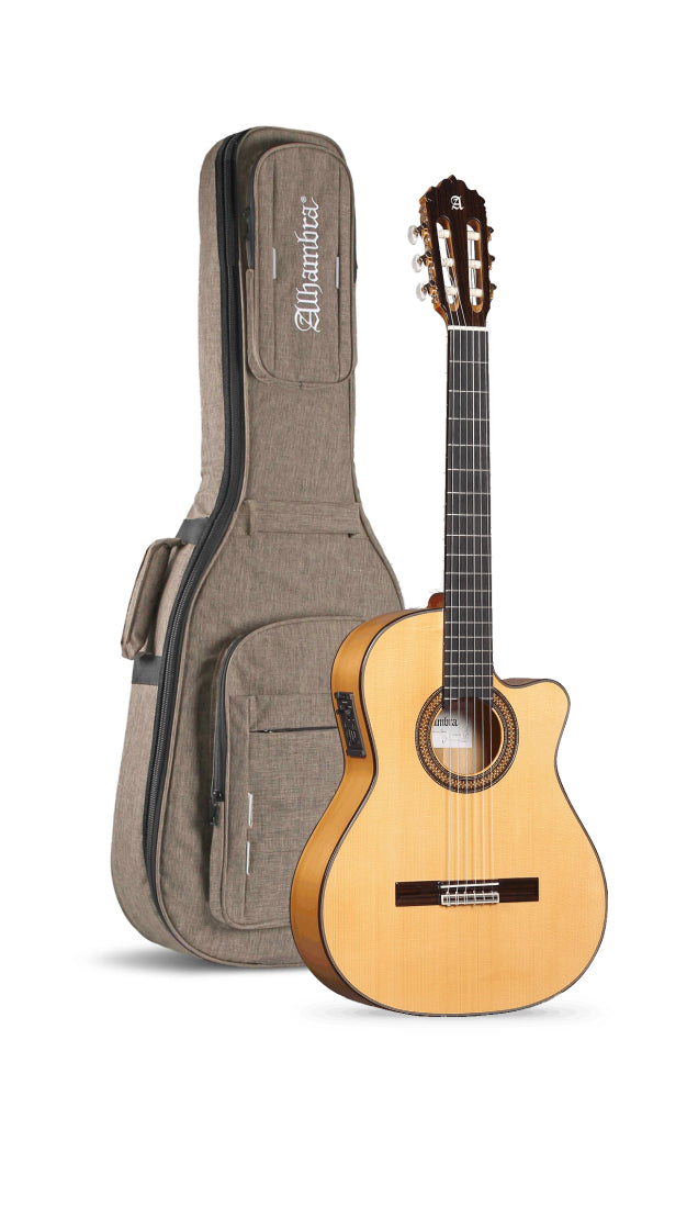 Alhambra Guitarras - 7 Fc CW / CT Conservatory Classical Guitar with Gig Bag -  7FC CT E2